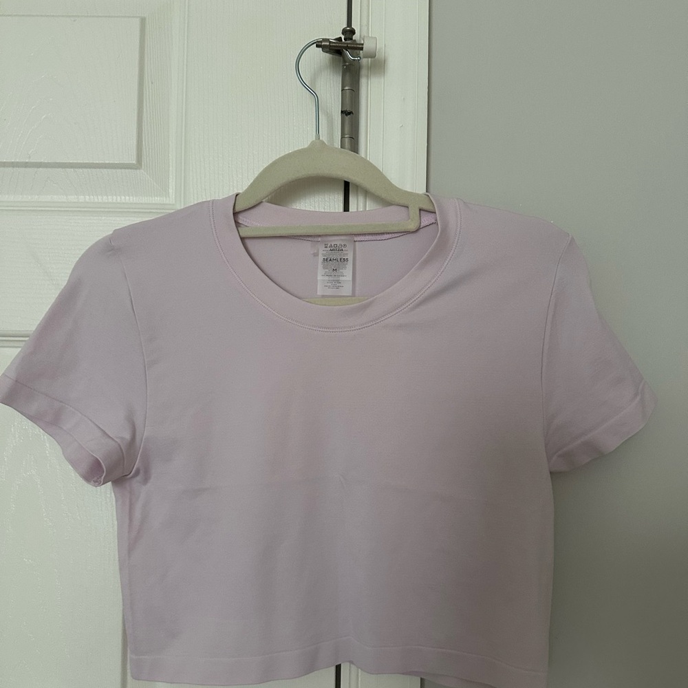 Aritzia Lilac Short Sleeve Tee